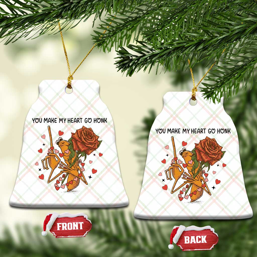 Marcus The Worm Valentine Meme Ceramic Ornament You Make My Heart Go Honk TS14 Print Your Wear