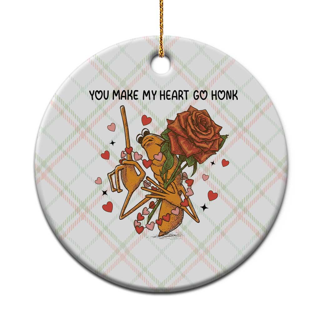 Marcus The Worm Valentine Meme Ceramic Ornament You Make My Heart Go Honk TS14 1pc Christmas Plaid Print Your Wear