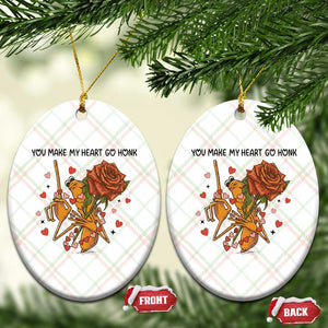 Marcus The Worm Valentine Meme Ceramic Ornament You Make My Heart Go Honk TS14 Print Your Wear