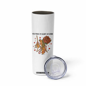 Marcus The Worm Valentine Meme Skinny Tumbler You Make My Heart Go Honk TS14 Print Your Wear