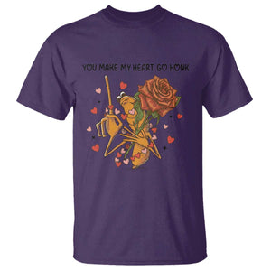 Marcus The Worm Valentine Meme T Shirt You Make My Heart Go Honk TS14 Purple Print Your Wear
