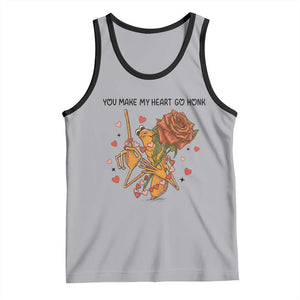 Marcus The Worm Valentine Meme Tank Top You Make My Heart Go Honk TS14 Athletic Heather Black Print Your Wear