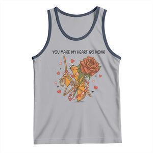Marcus The Worm Valentine Meme Tank Top You Make My Heart Go Honk TS14 Athletic Heather Navy Print Your Wear