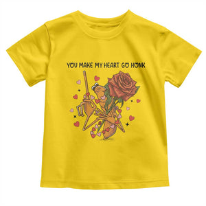 Marcus The Worm Valentine Meme Toddler T Shirt You Make My Heart Go Honk TS14 Daisy Print Your Wear