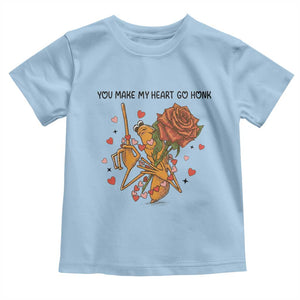 Marcus The Worm Valentine Meme Toddler T Shirt You Make My Heart Go Honk TS14 Light Blue Print Your Wear