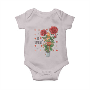 Marcus The Worm Valentine Meme Baby Onesie I Am Senstive TS14 Ice Gray Print Your Wear