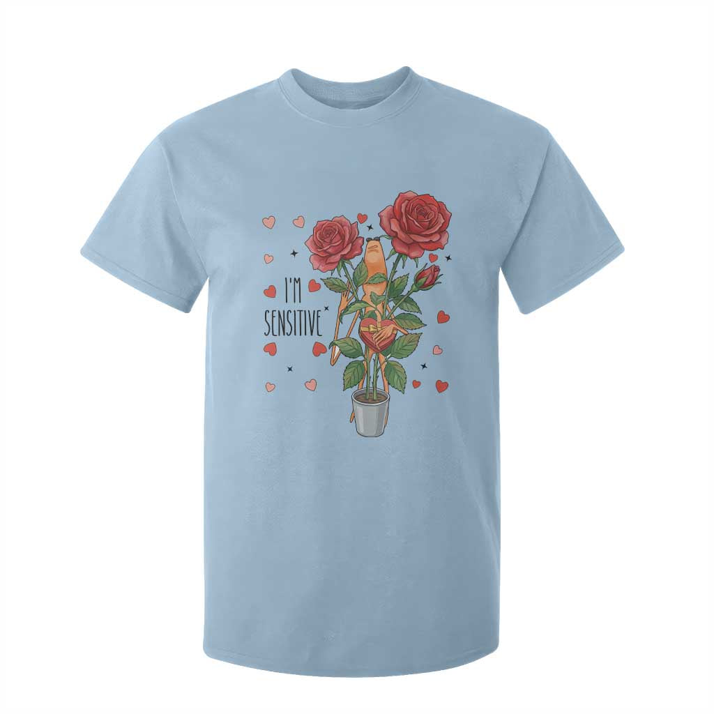 Marcus The Worm Valentine Meme T Shirt For Kid I Am Senstive TS14 Light Blue Print Your Wear