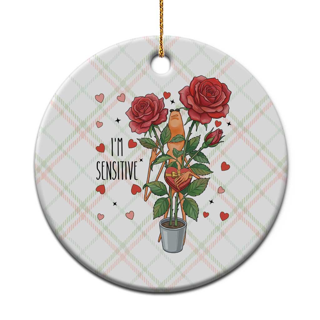 Marcus The Worm Valentine Meme Ceramic Ornament I Am Senstive TS14 1pc Christmas Plaid Print Your Wear