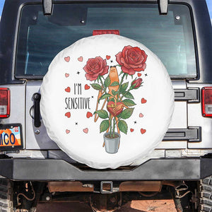 Marcus The Worm Valentine Meme Spare Tire Cover I Am Senstive TS14 No hole White Print Your Wear