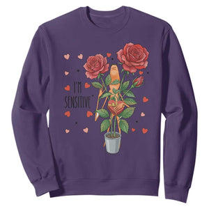 Marcus The Worm Valentine Meme Sweatshirt I Am Senstive TS14 Purple Print Your Wear