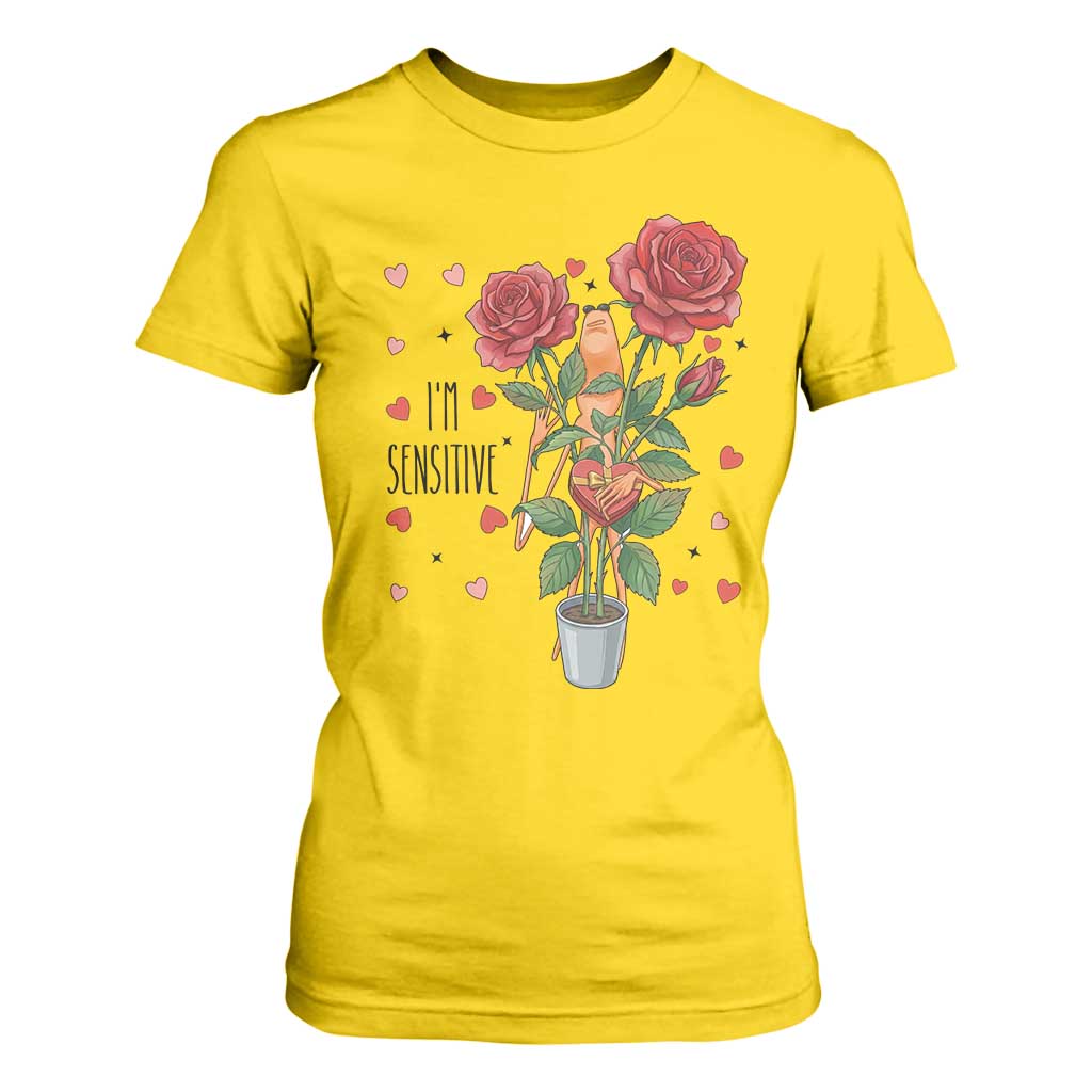 Marcus The Worm Valentine Meme T Shirt For Women I Am Senstive TS14 Daisy Print Your Wear