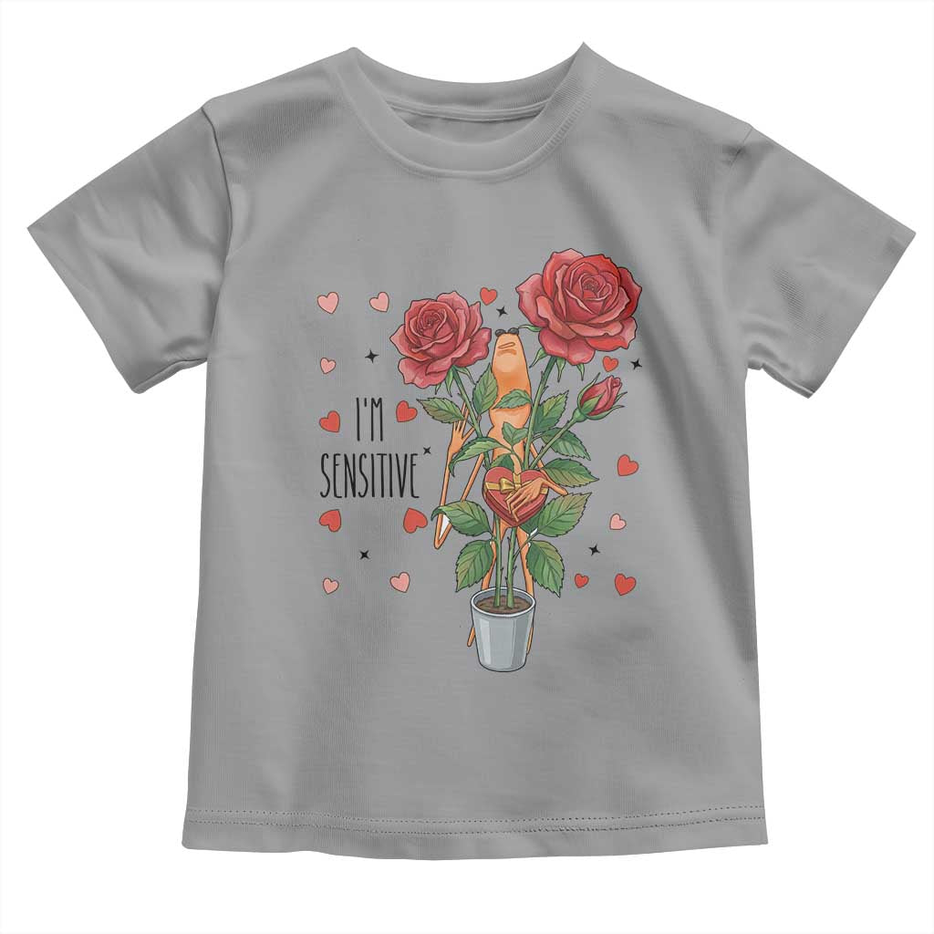 Marcus The Worm Valentine Meme Toddler T Shirt I Am Senstive TS14 Sport Gray Print Your Wear