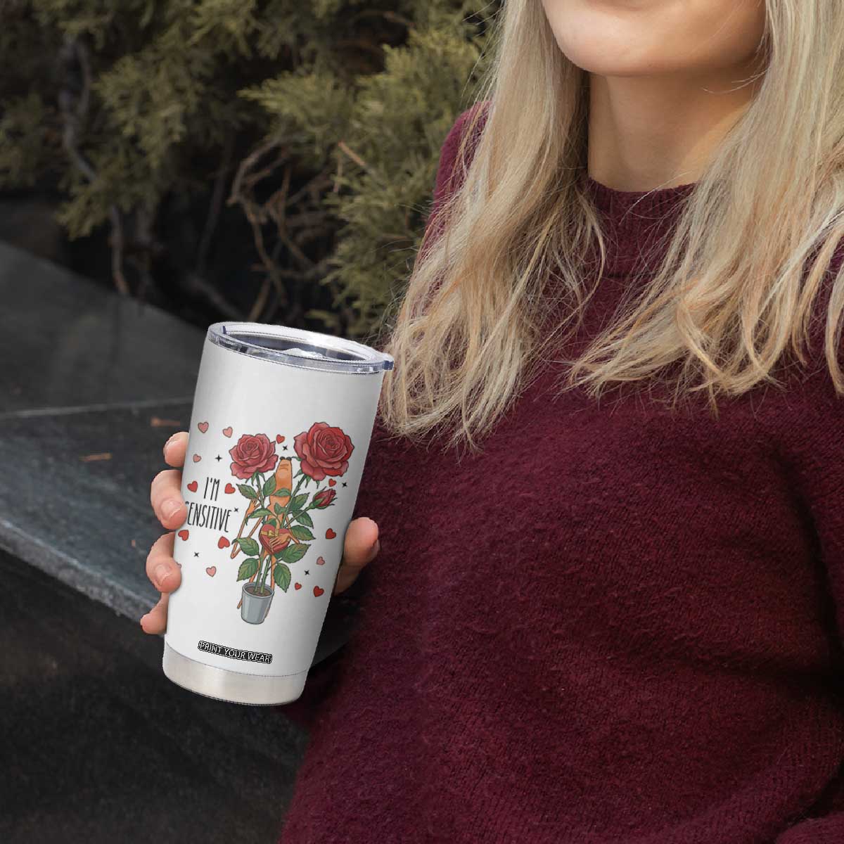 Marcus The Worm Valentine Meme Tumbler Cup I Am Senstive TS14 Print Your Wear
