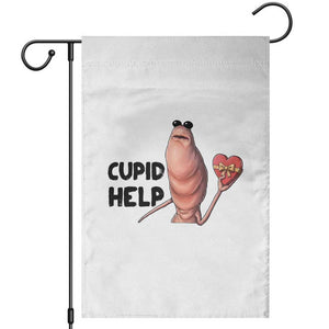 Marcus The Worm Valentine Meme Garden Flag Cupid Help TS14 White Print Your Wear