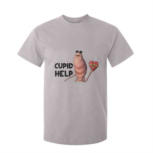 Marcus The Worm Valentine Meme T Shirt For Kid Cupid Help TS14 Ice Gray Print Your Wear