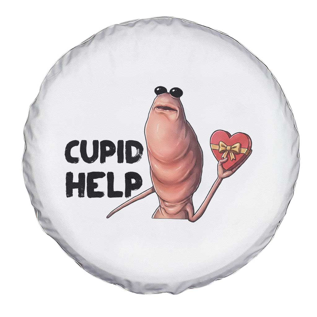 Marcus The Worm Valentine Meme Spare Tire Cover Cupid Help TS14 Print Your Wear