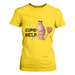Marcus The Worm Valentine Meme T Shirt For Women Cupid Help TS14 Daisy Print Your Wear