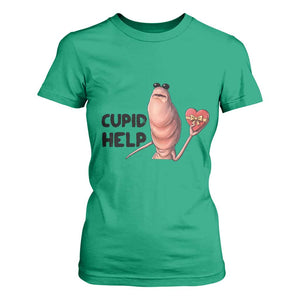 Marcus The Worm Valentine Meme T Shirt For Women Cupid Help TS14 Irish Green Print Your Wear