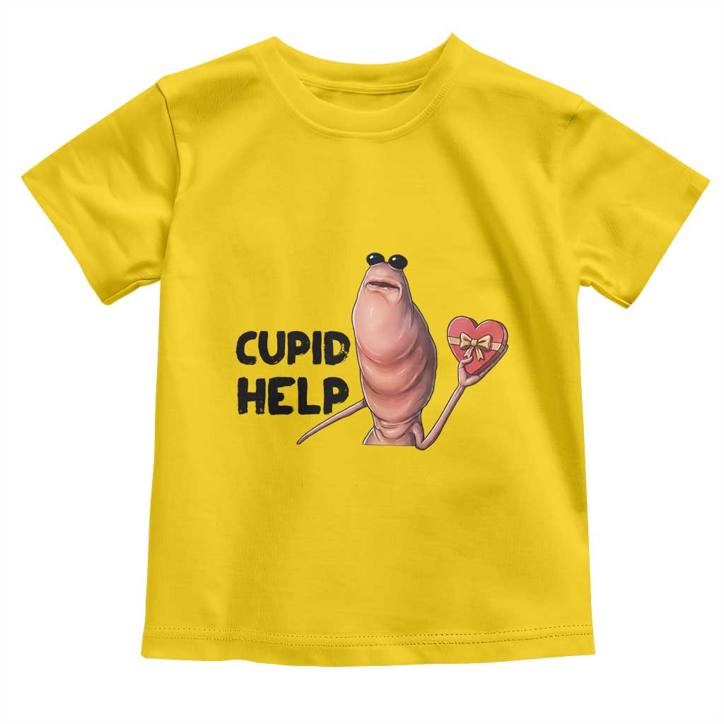Marcus The Worm Valentine Meme Toddler T Shirt Cupid Help TS14 Daisy Print Your Wear