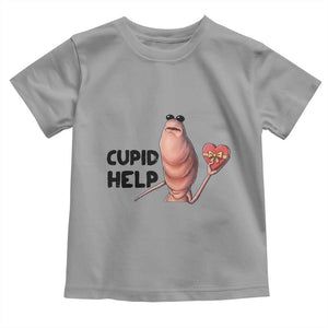 Marcus The Worm Valentine Meme Toddler T Shirt Cupid Help TS14 Sport Gray Print Your Wear