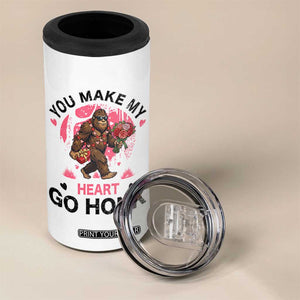 You Make My Heart Go Honk 4 in 1 Can Cooler Tumbler Funny Bigfoot Valentine Meme TS14 Print Your Wear