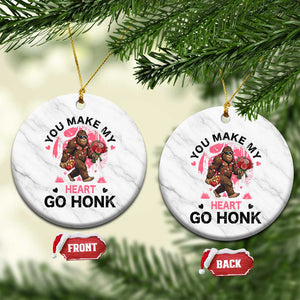 You Make My Heart Go Honk Ceramic Ornament Funny Bigfoot Valentine Meme TS14 1pc White Marble Print Your Wear