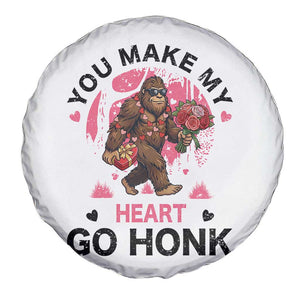 You Make My Heart Go Honk Spare Tire Cover Funny Bigfoot Valentine Meme TS14 Print Your Wear
