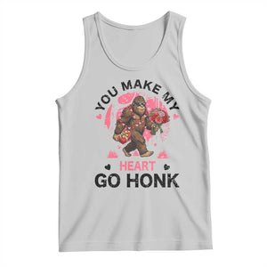 You Make My Heart Go Honk Tank Top Funny Bigfoot Valentine Meme TS14 Ash Print Your Wear