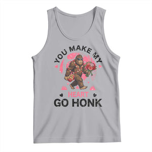 You Make My Heart Go Honk Tank Top Funny Bigfoot Valentine Meme TS14 Athletic Heather Print Your Wear
