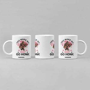 You Make My Heart Go Honk Coffee Mug Funny Bigfoot Valentine Meme TS14 Print Your Wear