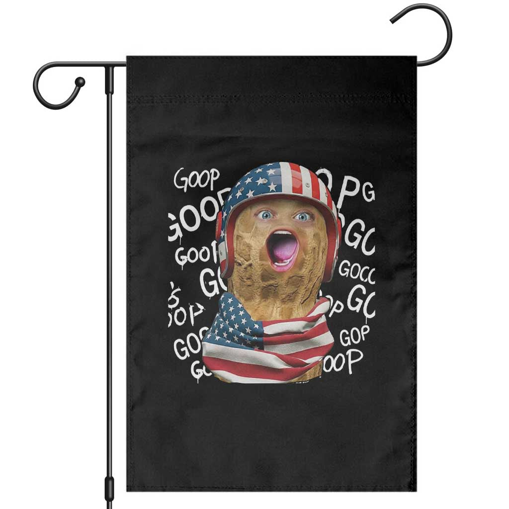 Burnt Peanut Goop Garden Flag Patriotic American Flag TS14 Black Print Your Wear