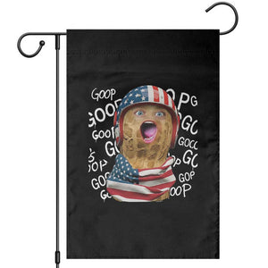 Burnt Peanut Goop Garden Flag Patriotic American Flag TS14 Black Print Your Wear