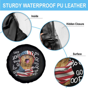 Burnt Peanut Goop Spare Tire Cover Patriotic American Flag TS14 Print Your Wear