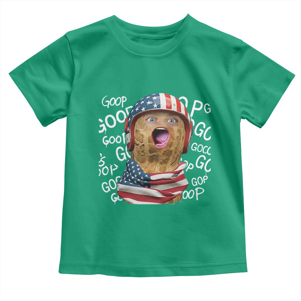Burnt Peanut Goop Toddler T Shirt Patriotic American Flag TS14 Irish Green Print Your Wear