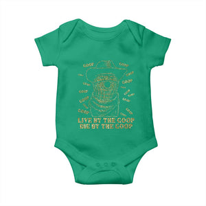 Funny Burnt Peanut Baby Onesie Live by The Goop Die by The Goop TS14 Irish Green Print Your Wear