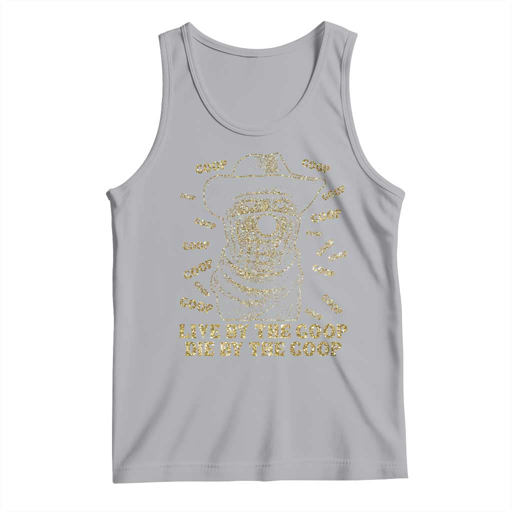 Funny Burnt Peanut Tank Top Live by The Goop Die by The Goop TS14 Athletic Heather Print Your Wear