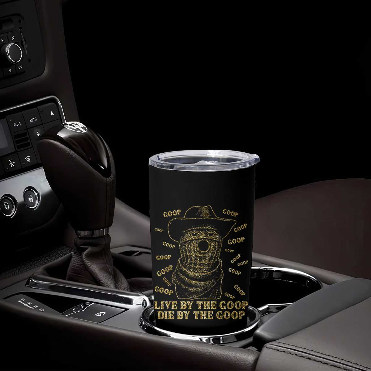 Funny Burnt Peanut Tumbler Cup Live by The Goop Die by The Goop TS14 Print Your Wear