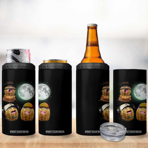 Funny Burnt Peanut Howling at the Moon 4 in 1 Can Cooler Tumbler TS14 Print Your Wear