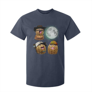 Funny Burnt Peanut Howling at the Moon T Shirt For Kid TS14 Navy Print Your Wear