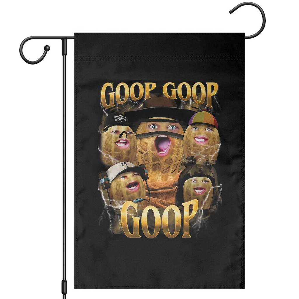 Funny Burnt Peanut Goop Garden Flag Bungulato 90s Bootleg TS14 Black Print Your Wear