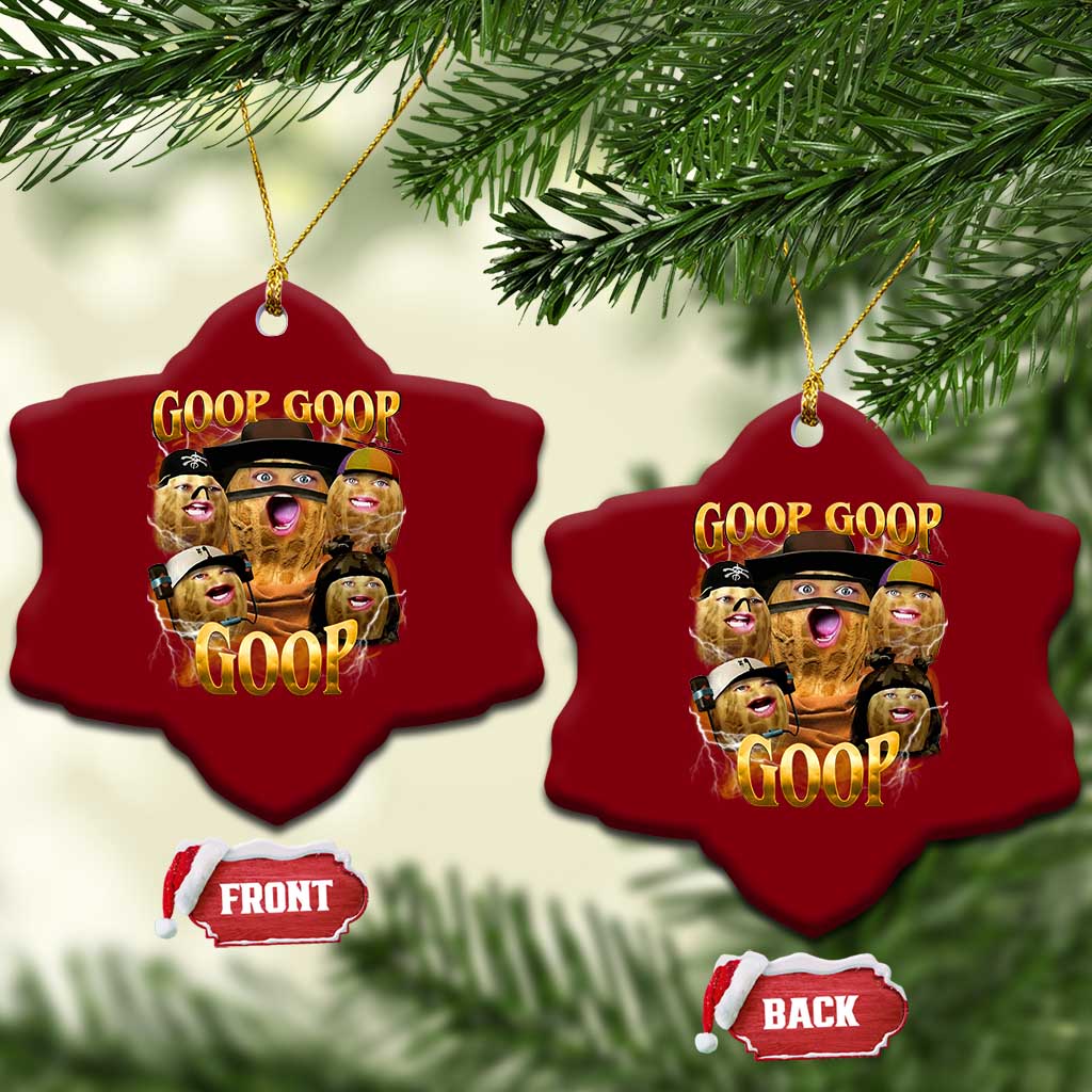 Funny Burnt Peanut Goop Ceramic Ornament Bungulato 90s Bootleg TS14 Print Your Wear