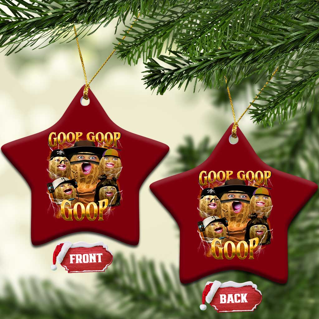 Funny Burnt Peanut Goop Ceramic Ornament Bungulato 90s Bootleg TS14 Print Your Wear