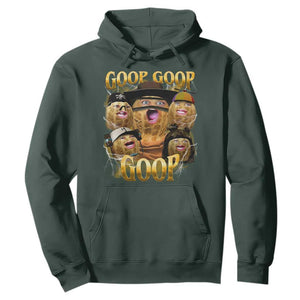 Funny Burnt Peanut Goop Hoodie Bungulato 90s Bootleg TS14 Dark Forest Green Print Your Wear