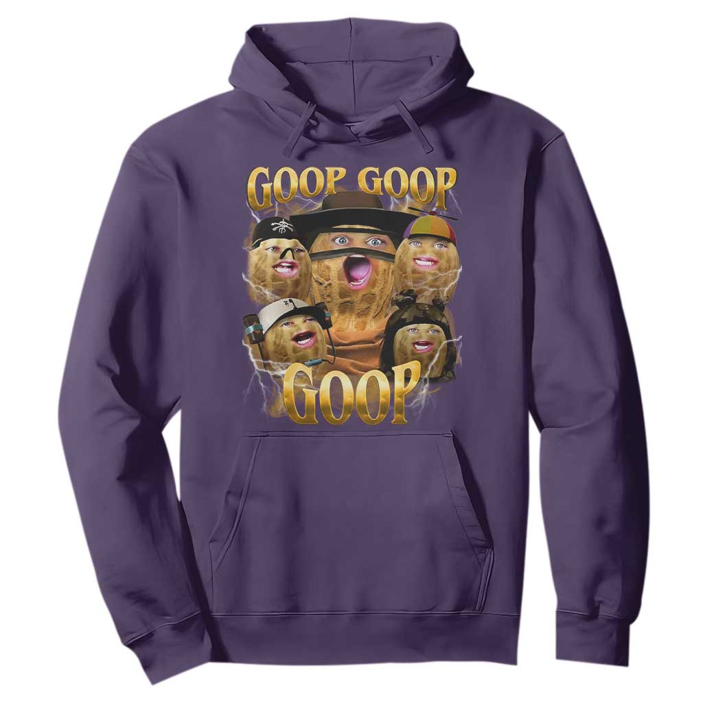 Funny Burnt Peanut Goop Hoodie Bungulato 90s Bootleg TS14 Purple Print Your Wear