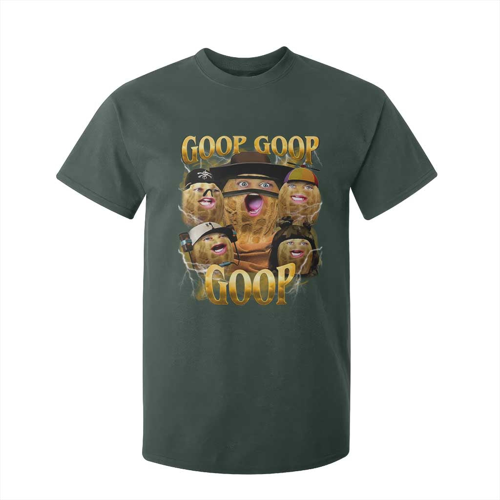 Funny Burnt Peanut Goop T Shirt For Kid Bungulato 90s Bootleg TS14 Dark Forest Green Print Your Wear