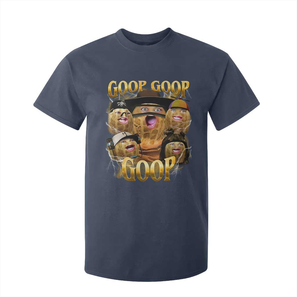 Funny Burnt Peanut Goop T Shirt For Kid Bungulato 90s Bootleg TS14 Navy Print Your Wear