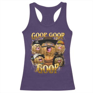 Funny Burnt Peanut Goop Racerback Tank Top Bungulato 90s Bootleg TS14 Purple Print Your Wear
