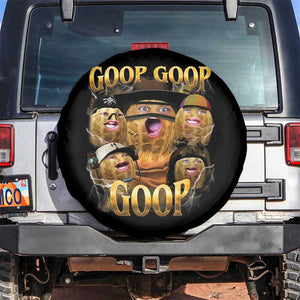 Funny Burnt Peanut Goop Spare Tire Cover Bungulato 90s Bootleg TS14 No hole Black Print Your Wear