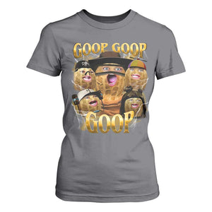 Funny Burnt Peanut Goop T Shirt For Women Bungulato 90s Bootleg TS14 Charcoal Print Your Wear