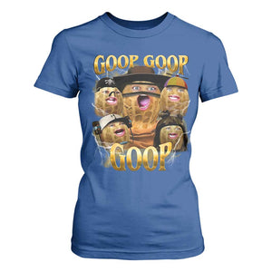 Funny Burnt Peanut Goop T Shirt For Women Bungulato 90s Bootleg TS14 Royal Blue Print Your Wear